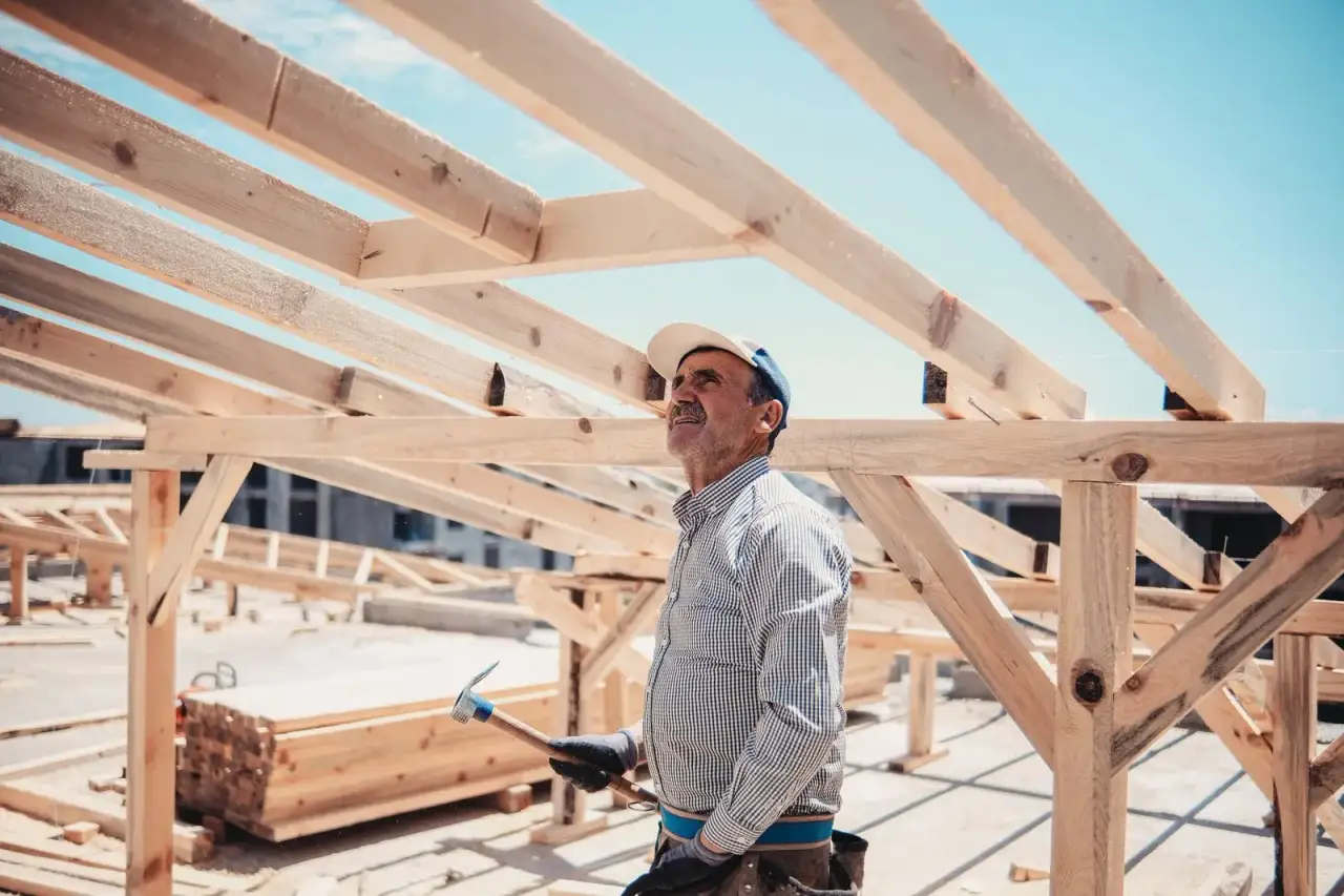 Framing crew building a new home in Glendale, AZ